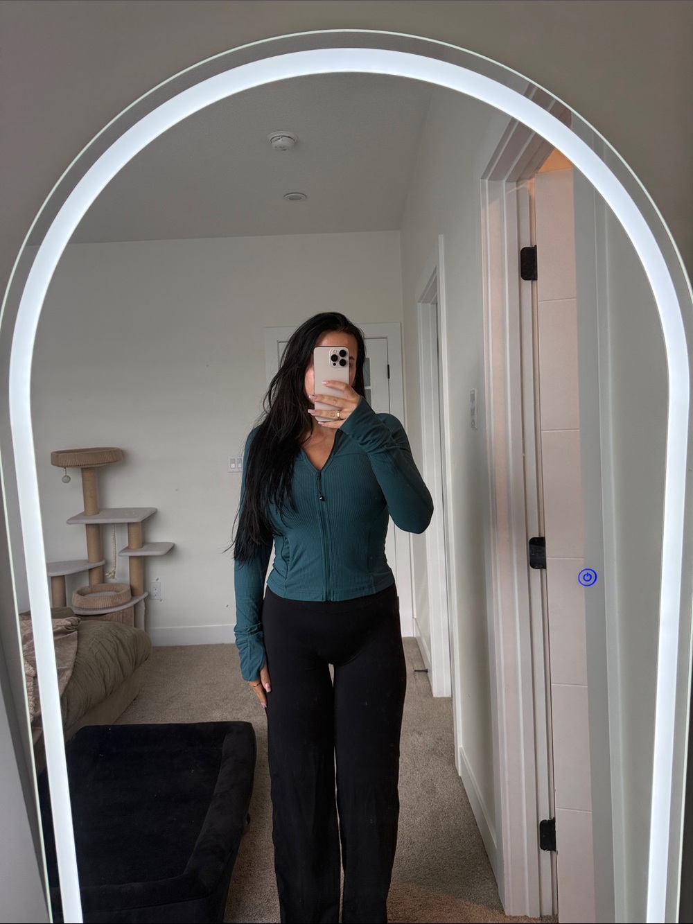 Green lululemon align jacket size 6